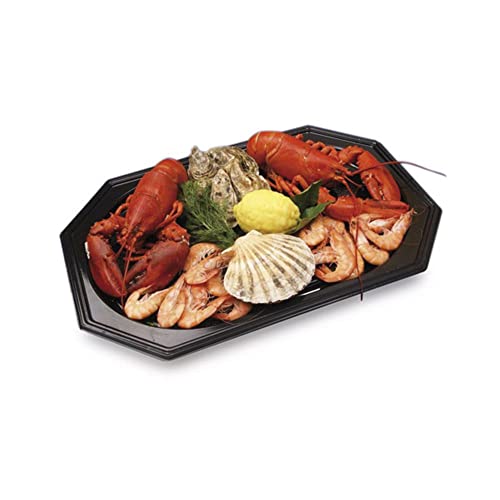 Catering Trays 45X30X2,5 Cm Schwarz Rpet - 100 Un. von García de Pou