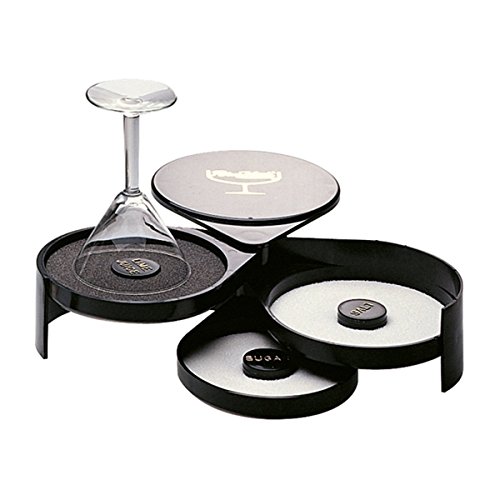 Einfasser Gläser Zucker & Salz 20X16X7,4 Cm Schwarz Plastik - 24 Un. von García de Pou