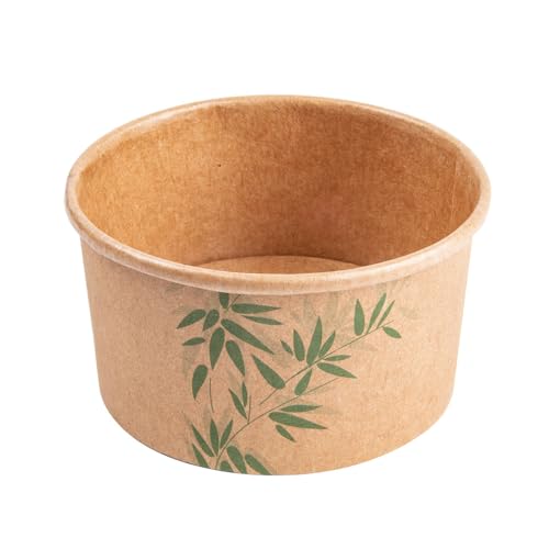 Eisbecher 90 Ml "Feel Green" Ø 7,2X4 Cm Braun Karton - 2000 Un. von García de Pou