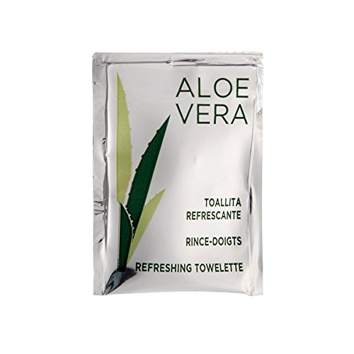 Erfrischungstuch "Aloe Vera" 6X8 Cm Weiss Zellulose - 500 Un. von Garcia de Pou
