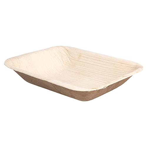 Tablett Rechteckig 16X12,5X3 Cm Natur Areca - 200 Un. von García de Pou