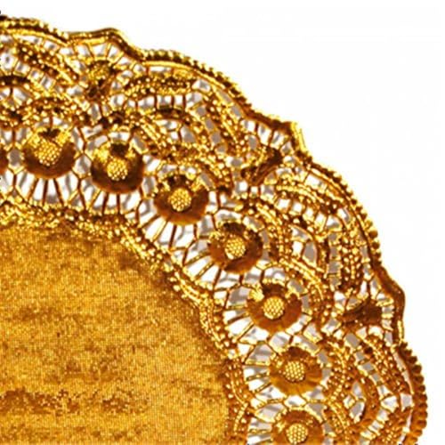 Garcia de Pou 100 Einheit rund Deckchen, 27 cm, litos Metall, Gold, 27 x 30 x 30 cm von Garcia de Pou