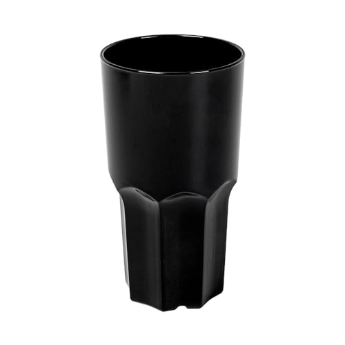 Garcia de Pou 12 Stück, stapelbare Becher, 460 ml, Ø 8,2/6,2 x 15,1 cm, Schwarz, Polycarbonat von Garcia de Pou