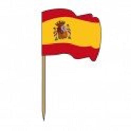 Garcia de Pou 144 Einheit Flagge Picks Spanien in Box, Holz, sortiert, 4 x 2,5 x 6,5 cm von Garcia de Pou