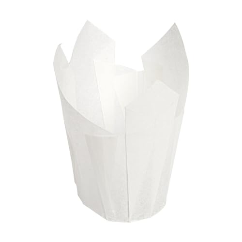 García de Pou 180.65 - Muffin Cup 'Tulip' 50 G/M2 15X15 Cm Weiss Pergament Fettabweisend - 200 stücke von García de Pou
