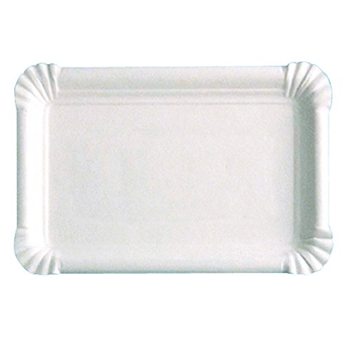 Garcia de Pou 250 Einheit Bakery Fast Food klein Tabletts in Box, 17,5 x 11 cm, Karton, weiß, 30 x 30 x 30 cm von Garcia de Pou