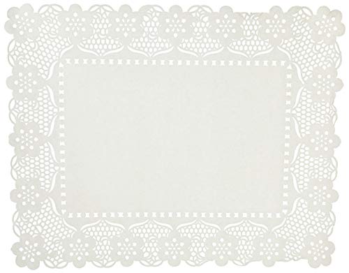 Garcia de Pou 250 Einheit rechteckig fettdicht Deckchen, Papier, weiß, 45 x 36 x 30 cm von Garcia de Pou