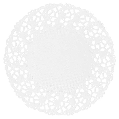 García de Pou 250 Stück – runde Spitzen, durchbrochen, 54 g/m², 9 cm, weißes Papier von García de Pou