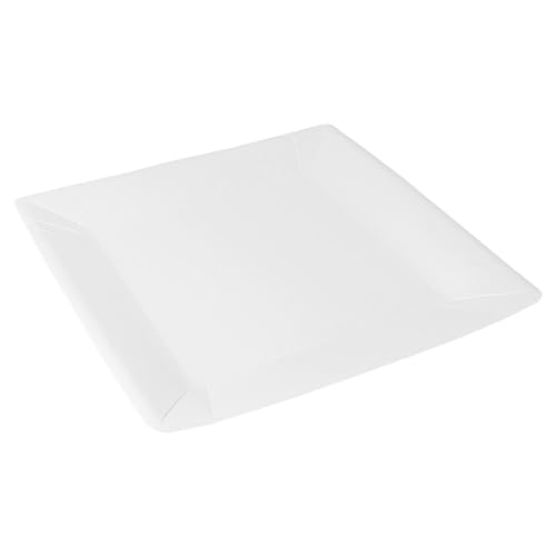 Garcia de Pou 50 Stück - quadratische Teller, 245 g/m², 23 x 23 cm, weißer Karton von Garcia de Pou
