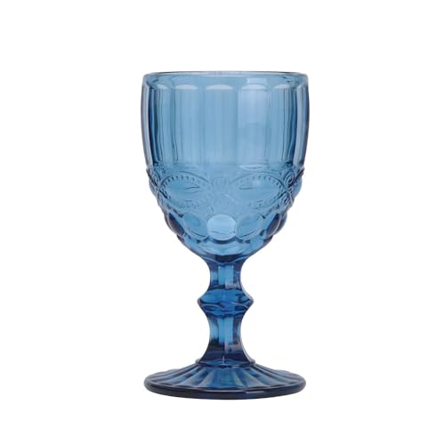 Garcia de Pou 6 Stück - Weingläser 'Vintage', 260 ml, Ø8 x 15,5 cm, blaues Glas von Garcia de Pou