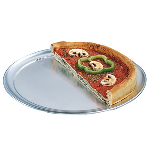 Garcia de Pou Flache Pizza Teller, 35 Durchmesser x 1 cm, Aluminium, silber, 33 x 30 x 1 cm von García de Pou
