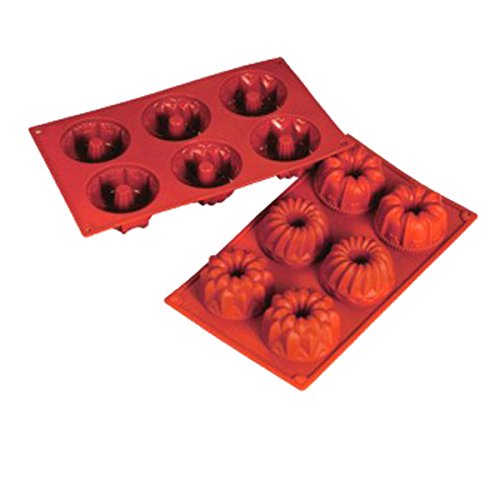 Garcia de Pou Flex Backen tin-briochette, 17,5 x 30 cm, Silikon, Rot, 30 x 17,5 x 30 cm von Garcia de Pou