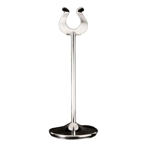 Garcia de Pou Halterung für Tisch Karte Zahlen, 19,5 cm, Edelstahl, silber, 19,5 x 30 x 30 cm von García de Pou