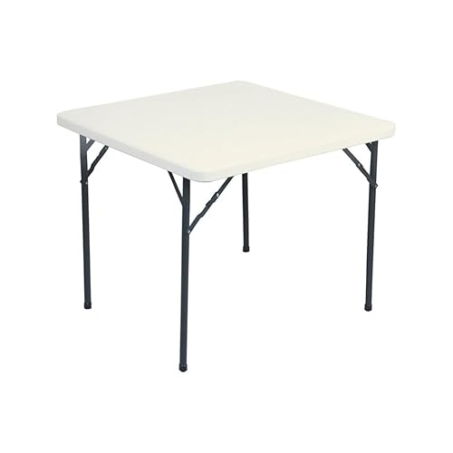 Garcia de Pou quadratisch Tisch faltbar, 86 x 86 x 74 cm, Polyethylen, creme, 30 x 30 x 30 cm von García de Pou