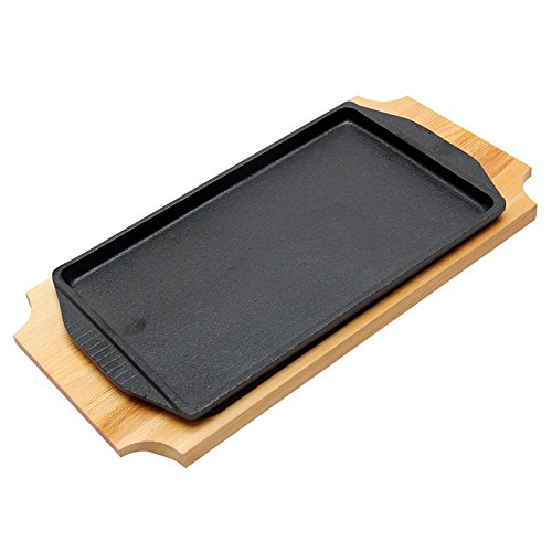 Ländlicher Teller - Grundfläche Aus Holz 31X18 Cm Schwarz Eisen - 1 Un. von García de Pou