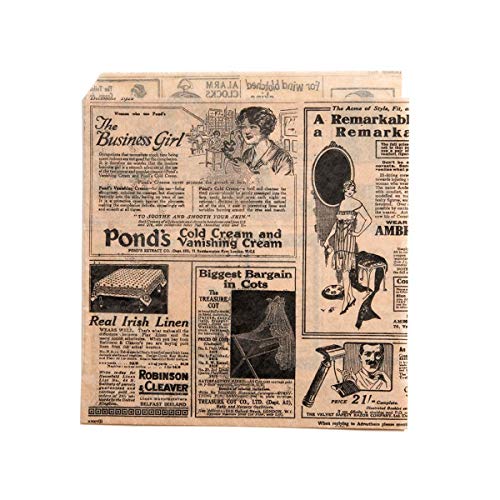 Garcia de Pou 098.02 Offene Beutel, 2 Seiten, 34 g/m², 17 x 18 cm, natürliches Perg, fettfrei, 1000 Stück von Garcia de Pou