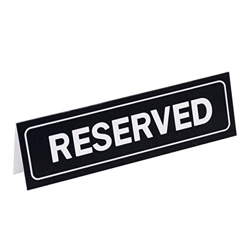Schild "Reserved" 18X5,5 Cm Schwarz Pvc - 960 Un. Schild "Reserved" 18X5,5 Cm Schwarz Pvc - 960 Un. von García de Pou