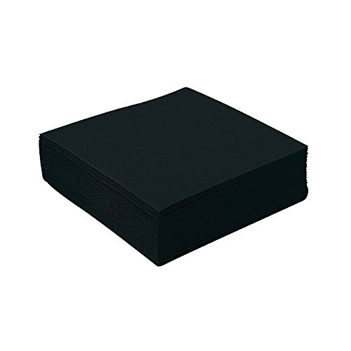 Servietten Ecolabel 2-Lagig 18 G/M2 39X39 Cm Schwarz Papiertuch - 1600 Un. von García de Pou