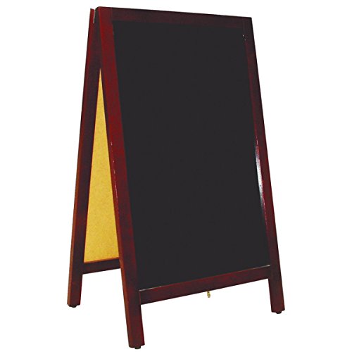 Tafel Aufstellbar Aussen 2-Seitig 50X85 Cm Schwarz Holz - 1 Un. von García de Pou