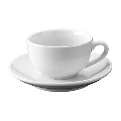 Tassen Für Milchkaffee + Untertassen 220 Ml 8,5X7 Cm Weiss Porzellan - 6 Un. Tassen Für Milchkaffee + Untertassen 220 Ml 8,5X7 Cm Weiss Porzellan - 6 Un. von García de Pou