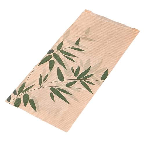 Tüten Croissants "Feel Green" 36 G/M2 14+7X26 Cm Natur Kraft - 500 Un. von García de Pou