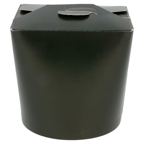 Verpackung Für Noodles 960 Ml 305 + 18Pe G/M2 Ø9X10,8 Cm Schwarz Feinkarton - 50 Un. von García de Pou