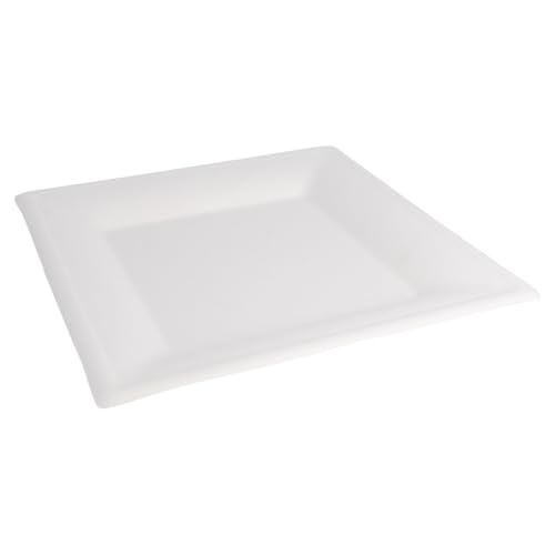 Teller Quadratisch "Bionic" 26,2X26,2 Cm Weiss Zellulose - 50 Un. von García de Pou
