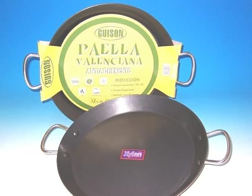 Garcima Antihaft-Paella-Pfanne, Edelstahl, silberfarben, 50 cm, 1 Stück von Garcima