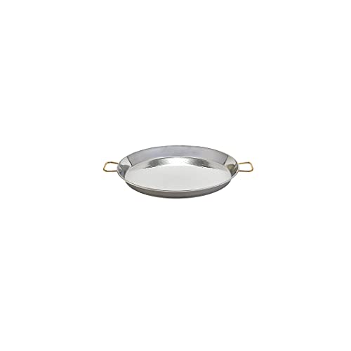 Garcima SS-22GLD Paella-Pfanne, Edelstahl, 55 cm, Silber von Garcima