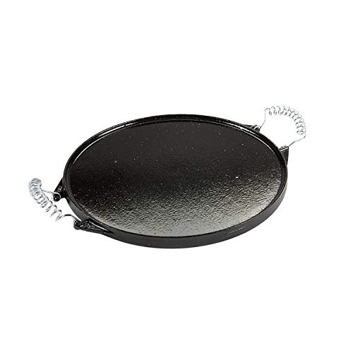 guison, rund, Gusseisen Grillpfanne emailliert, schwarz, 42 cm von Garcima
