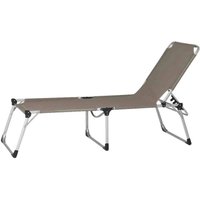 Gardamo Gartenliege ALU-XXL taupe Aluminium von Gardamo