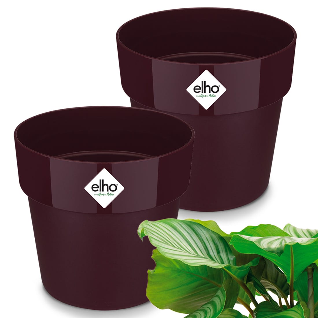 Blumentopf 2er-Set Maulbeere 30x27cm 13,3L von Gardebruk®