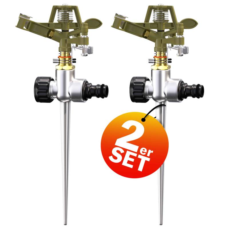 Rasensprenger Impulsregner 2er-Set von Gardebruk®