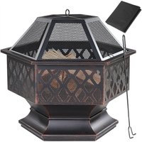 Gardebruk Feuerstelle Feuerkorb sechseckig 70 x 62,5 x 60cm schwarz Gardebruk Feuerstelle Feuerkorb sechseckig 70 x 62,5 x 60cm schwarz von Gardebruk