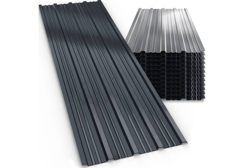 Gardebruk Wellplatte, 12x Trapezblech 129x46cm = 7m² Verzinkt Rostresistent Wetterfest Gardebruk Wellplatte, 12x Trapezblech 129x46cm = 7m² Verzinkt Rostresistent Wetterfest von Gardebruk