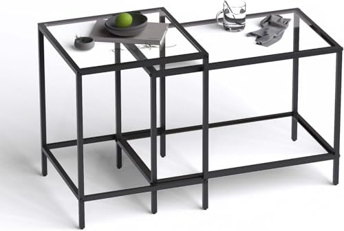 Garden 4 you Quadratisch 2er Set, Glas, Schwarz Garden 4 you Quadratisch 2er Set, Glas, Schwarz von Garden 4 you
