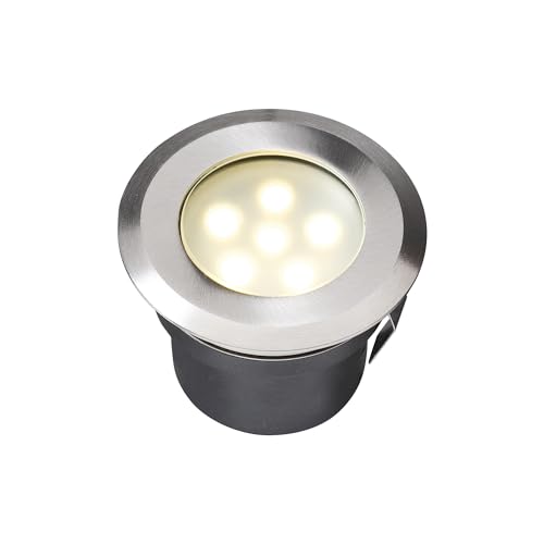 Garden Lights® Sirius Weiss - 12v Outdoor Bodeneinbau Gartenleuchte - Edelstahl - Erweiterungsset ohne Transformator von Garden Lights