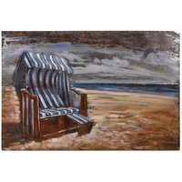 3D Metallbild Strandkorb 314717 von Garden Pleasure