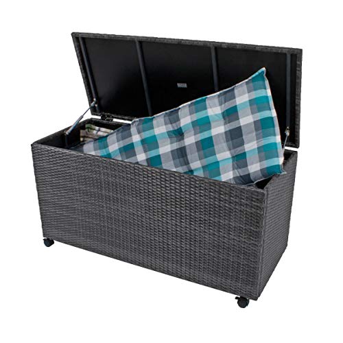 Auflagenbox Gartenbox Gartentruhe Kissenbox Gartenmöbel Garten Box GRAU Rollen Auflagenbox Gartenbox Gartentruhe Kissenbox Gartenmöbel Garten Box GRAU Rollen von Garden Pleasure