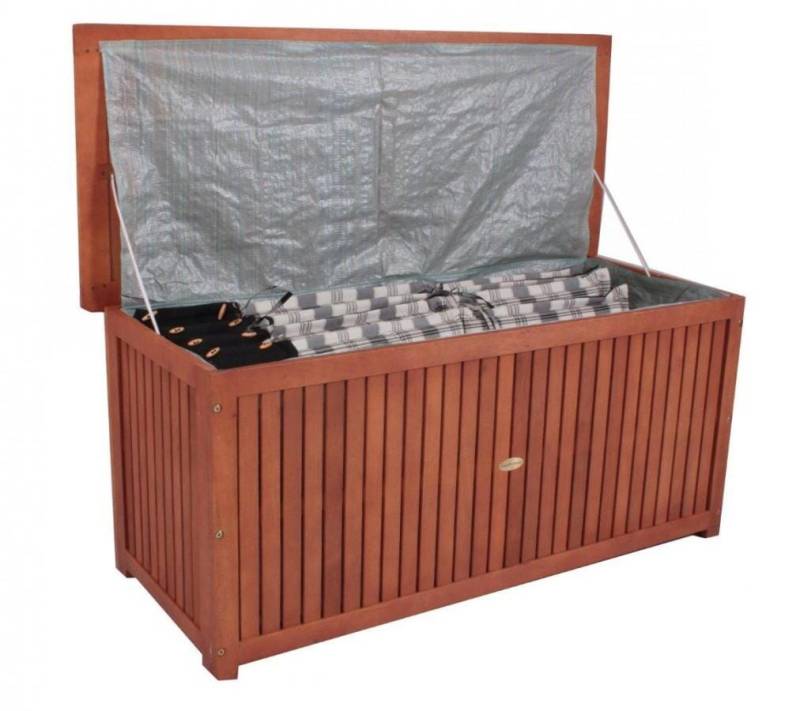 Auflagenbox Kissenbox Akazie geölt inkl. Innenfolientasche von Garden Pleasure