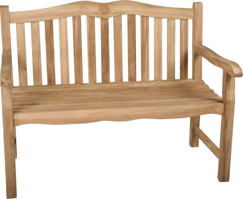Bank Gartenbank ROMANG 2-Sitzer aus Teakholz 120 cm von Garden Pleasure