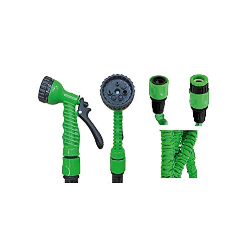 Flexibler Gartenschlauch, 100 FT 30m Wasserschlauch Flexischlauch Gartenschlauch, Flexi Wonder Flexi Gartenschlauch Bewässungs Schlauch Dehnbar Schlauch mit 7 Funktionen Gartenbrause (Green) von Garden Pleasure