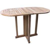 GARDEN PLEASURE Balkontisch »Solo«, mit Teakholz-Tischplatte, BxTxH: 120 x 60 x 75 cm - braun von Garden Pleasure