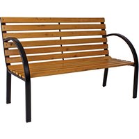 GARDEN PLEASURE Bank »BELLEVUE«, Holz, BxHxT: 122 x 80 x 60 cm - schwarz | braun GARDEN PLEASURE Bank »BELLEVUE«, Holz, BxHxT: 122 x 80 x 60 cm - schwarz | braun von Garden Pleasure