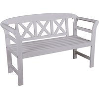 GARDEN PLEASURE Bank »VANCOUVER«, 2-Sitzer, BxHxT: 51 x 80 x 128 cm - weiss von Garden Pleasure