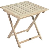 GARDEN PLEASURE Beistelltisch »SOLO«, BxL: 50 x 50 cm, Teakholz - beige von Garden Pleasure