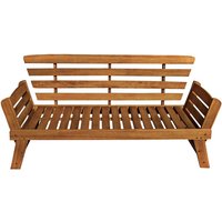 GARDEN PLEASURE Gartenbank »Fortuna«, Holz, BxHxT: 192 x 75 x 68 cm - braun von Garden Pleasure