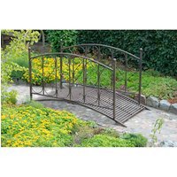 GARDEN PLEASURE Gartenbrücke, BxHxL: 80,5 x 90,5 x 180,5 cm, Stahl - braun von Garden Pleasure