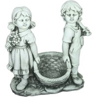 GARDEN PLEASURE Gartenfigur, Junge und Mädchen, Glasfaser/Magnesia von Garden Pleasure