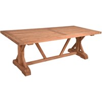 GARDEN PLEASURE Gartentisch »KISAR«, BxL: 100 x 220 cm, Teakholz - beige von Garden Pleasure